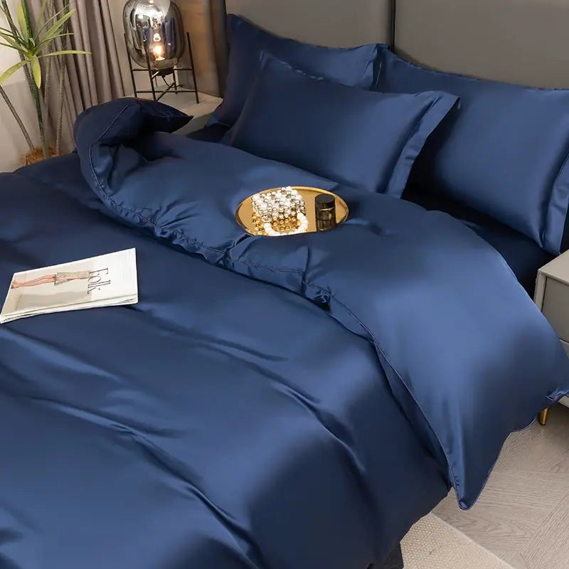 Silky Satin Duvet Cover Set