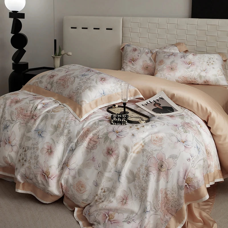 Floral Bamboo Lyocell Bedding Set