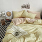 Solid Washed Cotton Bedding Set