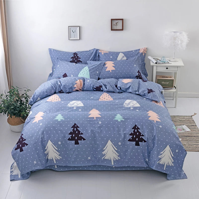 Printed Cotton Duvet Cover Set