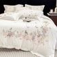 Floral Embroidered Cotton Bedding Set