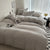 Solid Cotton Linen Bedding Set