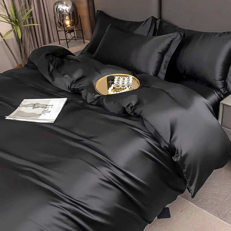 Silky Satin Duvet Cover Set