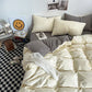 Solid Washed Cotton Bedding Set