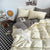 Solid Washed Cotton Bedding Set