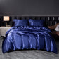 Solid Silk Satin Bedding Set