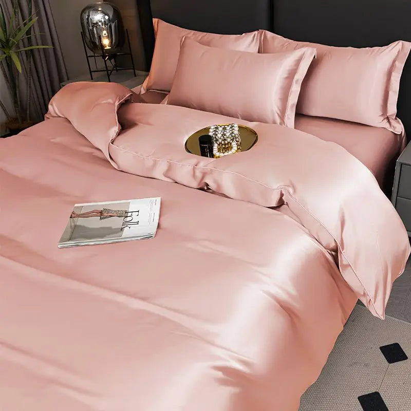 Silky Satin Duvet Cover Set