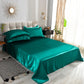 Solid Satin Bed Sheet Set