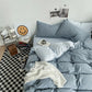 Solid Washed Cotton Bedding Set