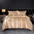 Solid Silk Satin Bedding Set