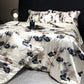 Printed Washed Silk-Style Bedding Set