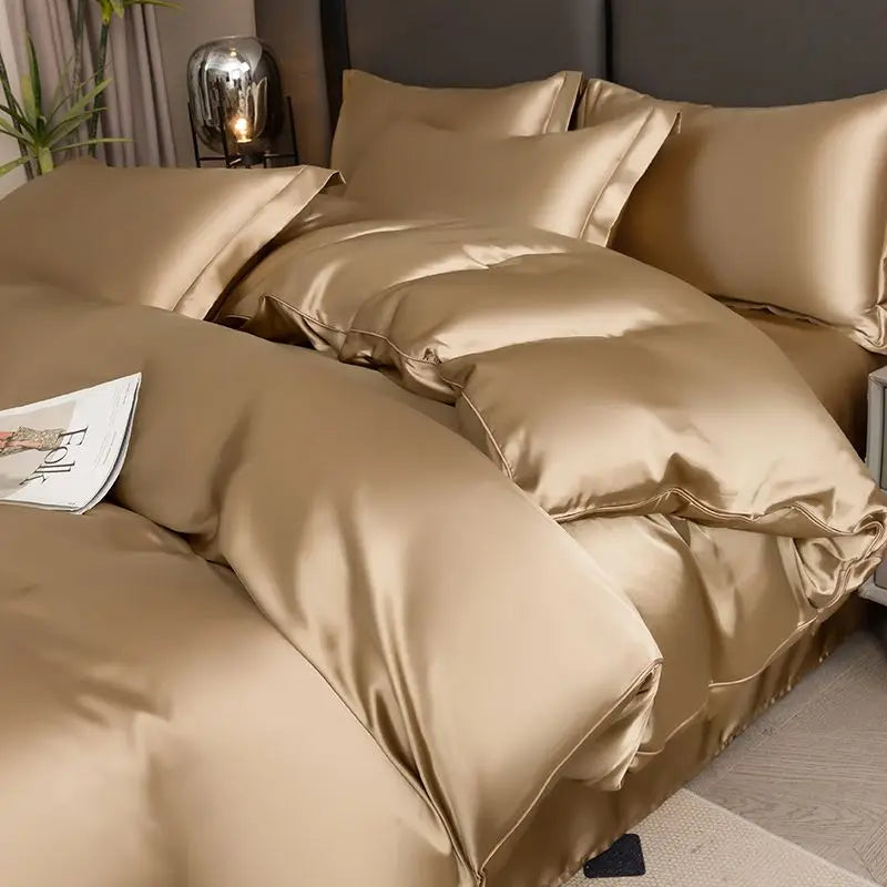 Silky Satin Duvet Cover Set