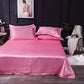 Solid Satin Bed Sheet Set
