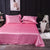 Solid Satin Bed Sheet Set