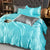 White Satin Rayon Duvet Cover