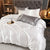White Satin Rayon Duvet Cover